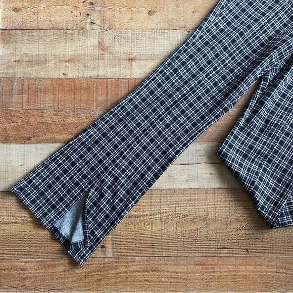 Plaid Front Split Pant L - Picture 4 of 5